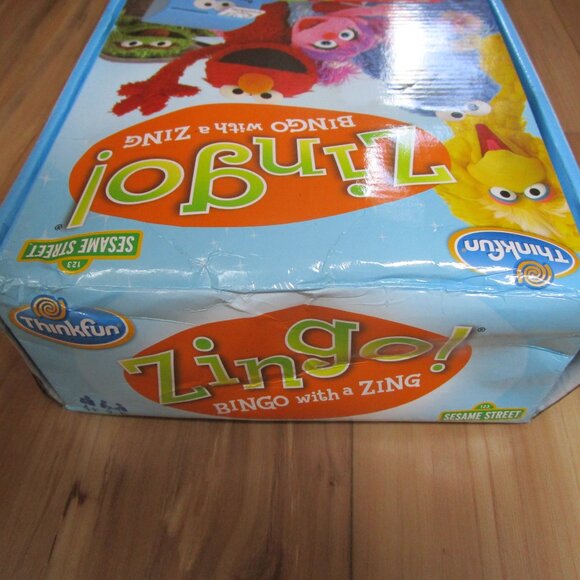 ZINGO Sesame Street BNIP Bingo with a Zing ThinkFun Ages 4+ DAMAGED BOX - Picture 7 of 11